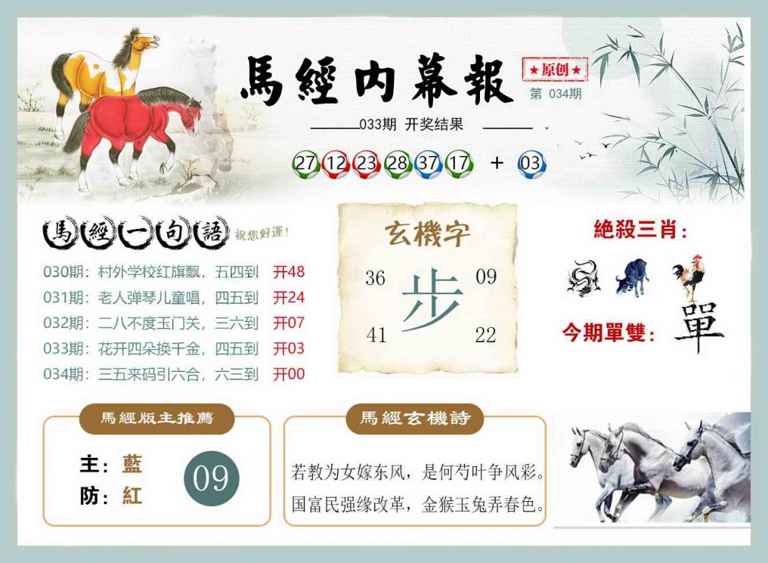 034期马经内幕报[图]