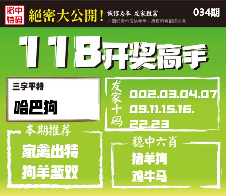 034期118开奖高手[图]